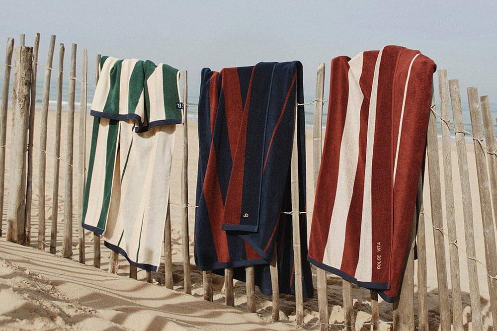 serviettes de plage bonsoirs